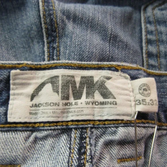 Mountain Khakis Jeans Mens 35x32 Blue Original Mountain Jean Denim Straight Leg‎ - Picture 3 of 14